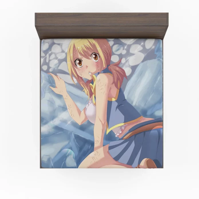 Lucy Heartfilia Journey Fairy Tail Anime Fitted Sheet