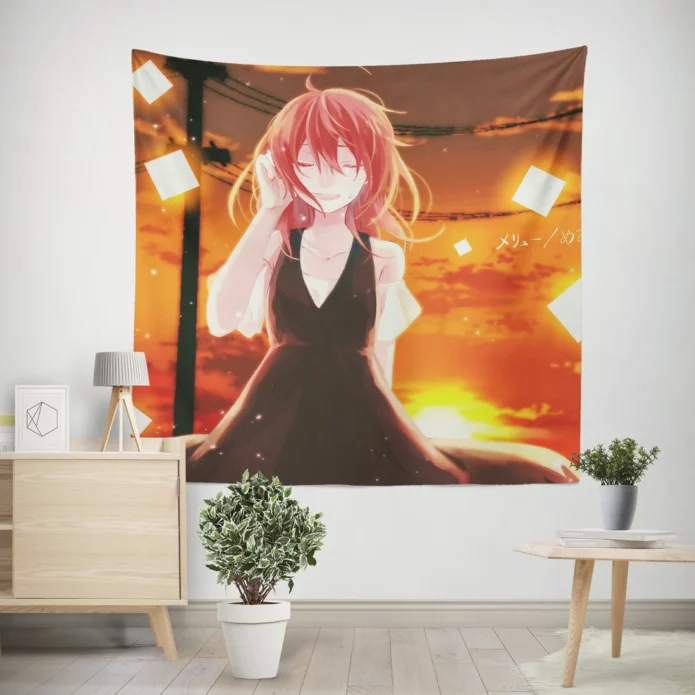 Luka Megurine Resonance In Anime Wall Tapestry