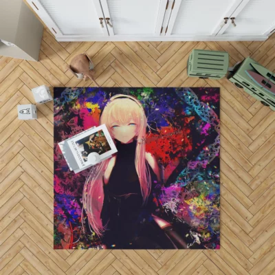 Luka Megurine Serenade of Sounds Anime Rug