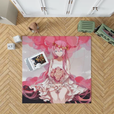 Luka Megurine in Vocaloid Anime Rug