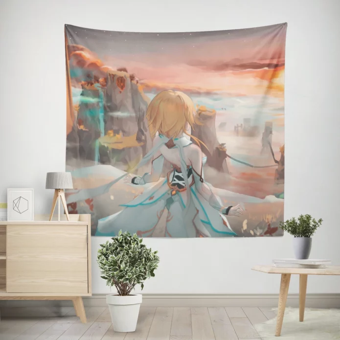 Lumine Genshin Impact Luminary Anime Wall Tapestry