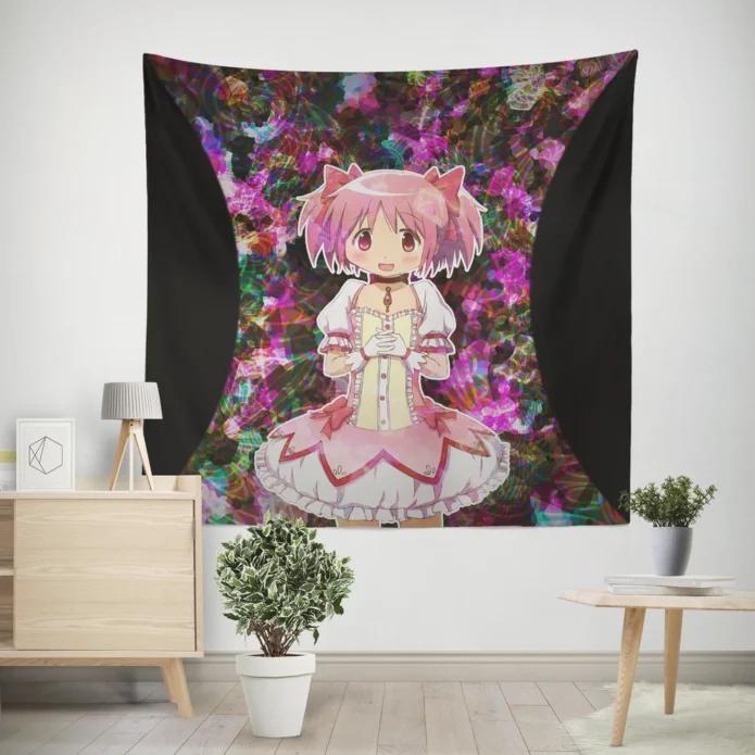 Madoka Kaname Puella Magi Chronicles Anime Wall Tapestry