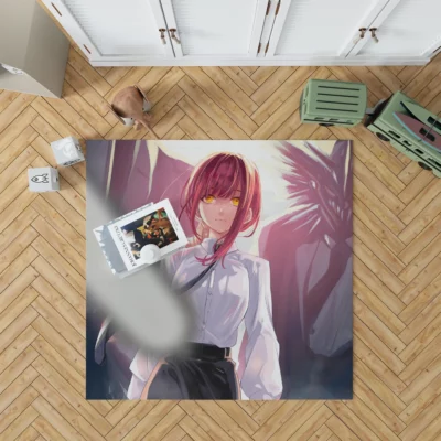 Makima Web Chainsaw Man Antagonist Anime Rug