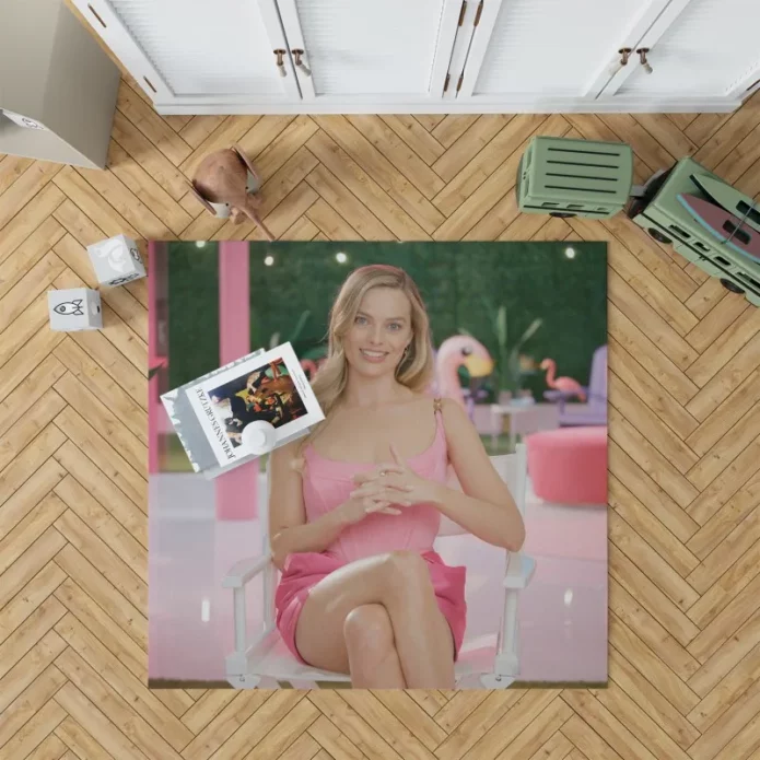 Margot Robbie Barbies Dream Cast Rug