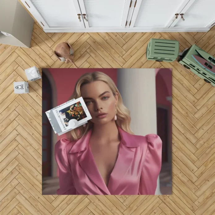 Margot Robbie Barbies Enchanted House Rug