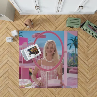 Margot Robbie Barbies Movie Reimagined Rug