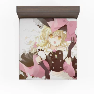 Marisa Kirisame Touhou Anime Journey Fitted Sheet