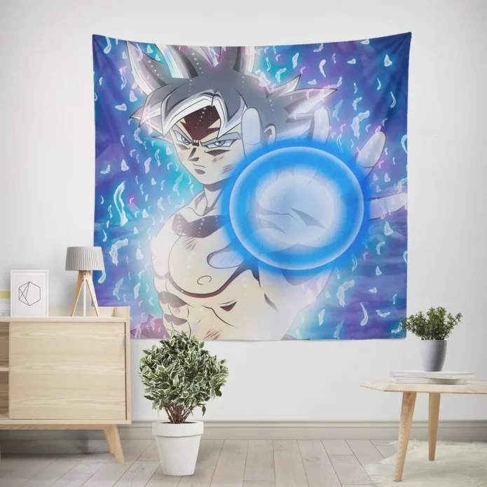 Mastered Ultra Instinct Goku Domination Anime Wall Tapestry