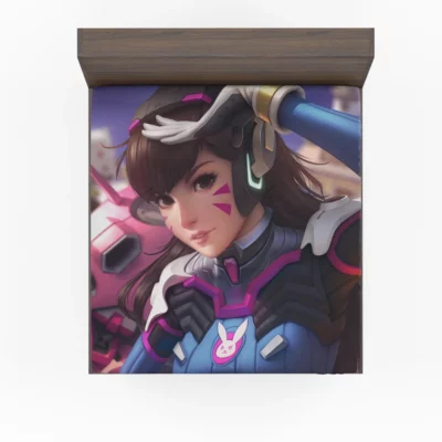 Mastering Overwatch DVa Skills Anime Fitted Sheet