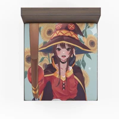 Megumin Magic KonoSuba Blessing Anime Fitted Sheet