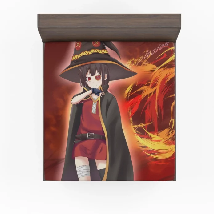 Megumin Quest Konosuba Blessing Anime Fitted Sheet