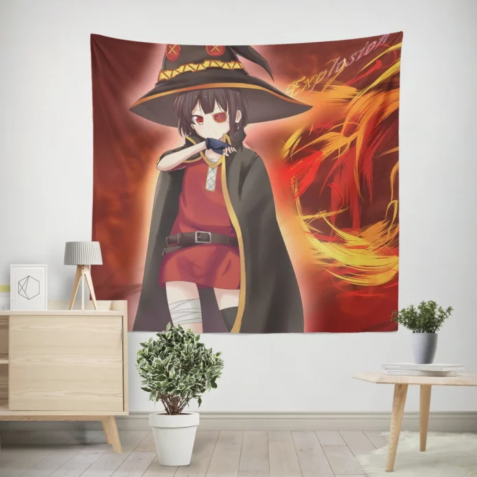 Megumin Quest Konosuba Blessing Anime Wall Tapestry