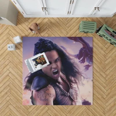 Michelle Rodriguez Dungeons and Dragons Femme Fatale Rug