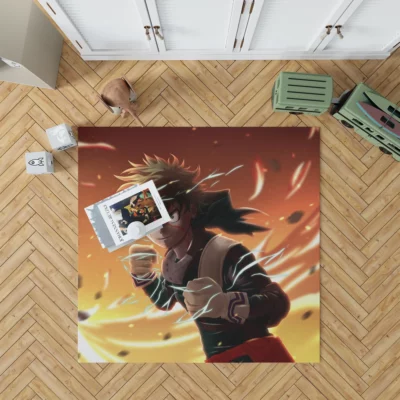 Midoriya Heroic Endeavors Anime Rug