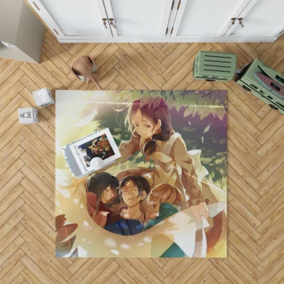 Mikasa Alliance Titans Last Stand Anime Rug