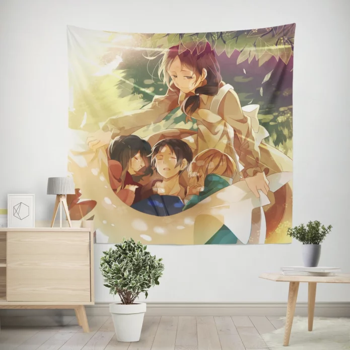 Mikasa Alliance Titans Last Stand Anime Wall Tapestry