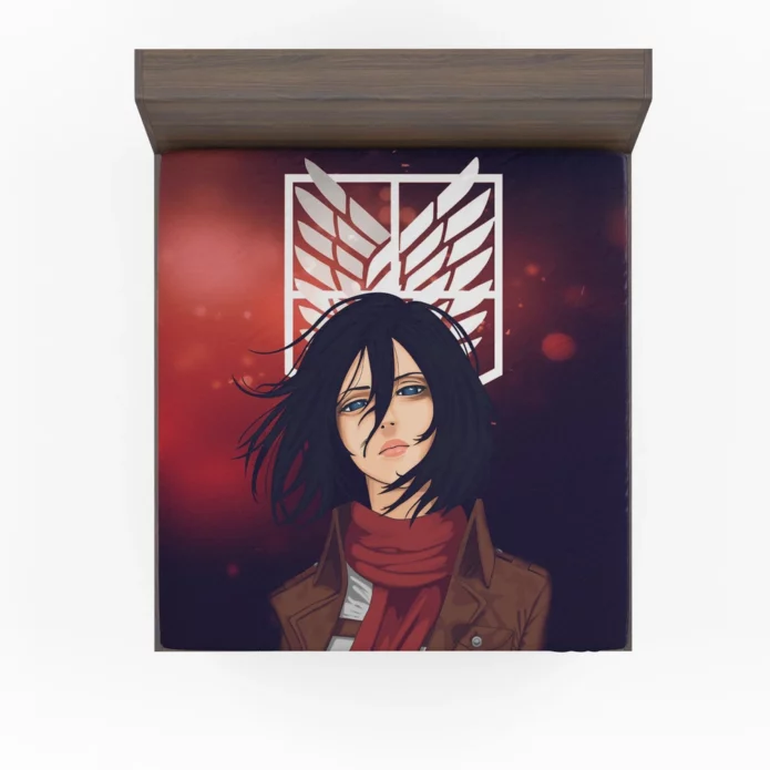 Mikasa Courage Titans Ultimate Battle Anime Fitted Sheet