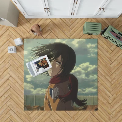 Mikasa Dynamic Wallpaper Unleash Titans Anime Rug