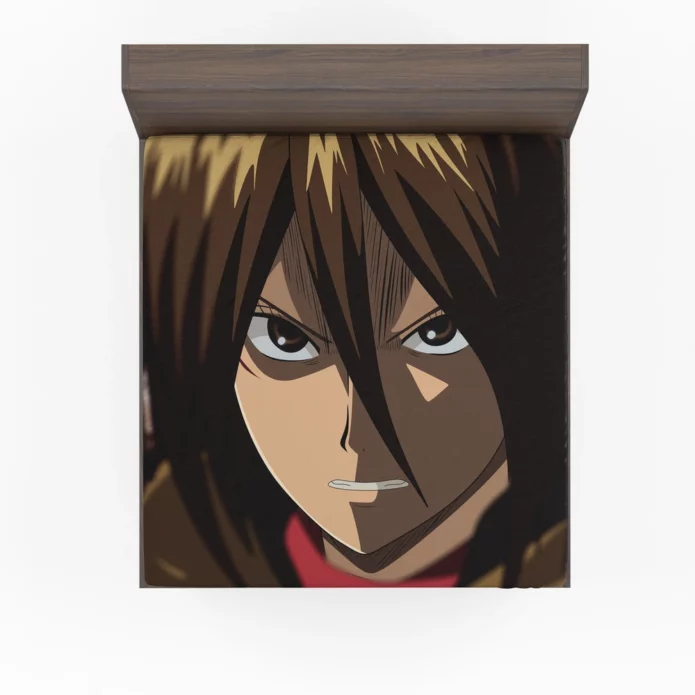 Mikasa Resolve Attack On Titans Anime Fitted Sheet