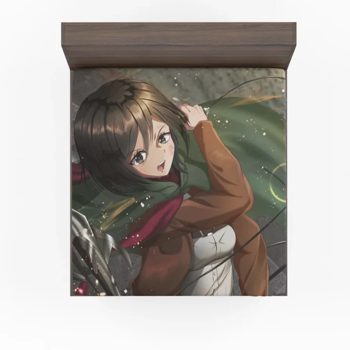 Mikasa Valor Attack On Titans Anime Fitted Sheet