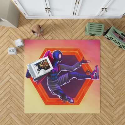 Miles Morales in SpiderMan Across the Spider Verse Rug