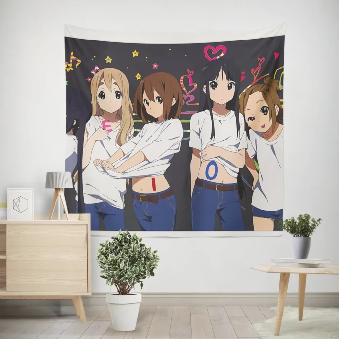 Mio Akiyama Fanart K-On Anime Wall Tapestry