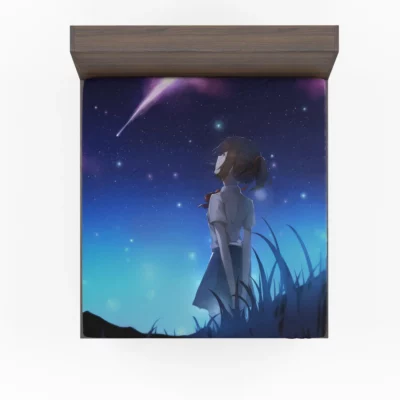 Mitsuha Reflection Your Name Anime Fitted Sheet