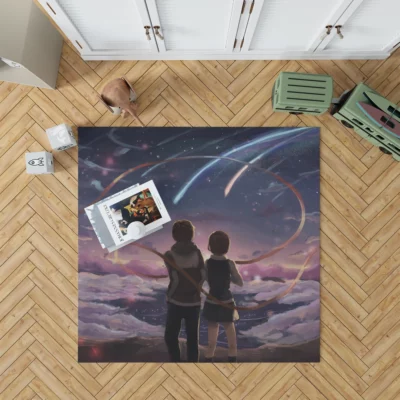 Mitsuha and Taki Kimi No Na Wa Chronicles Anime Rug