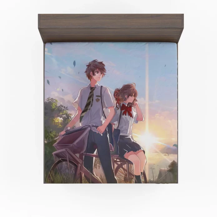 Mitsuha And Taki Kimi No Na Wa Quest Anime Fitted Sheet