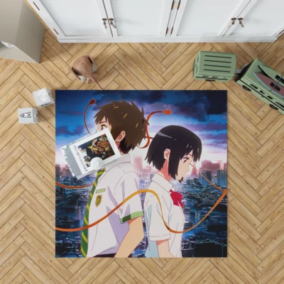 Mitsuha and Taki Your Name Saga Anime Rug