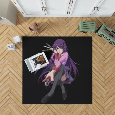 Monogatari Hitagi Intriguing Storyline Anime Rug