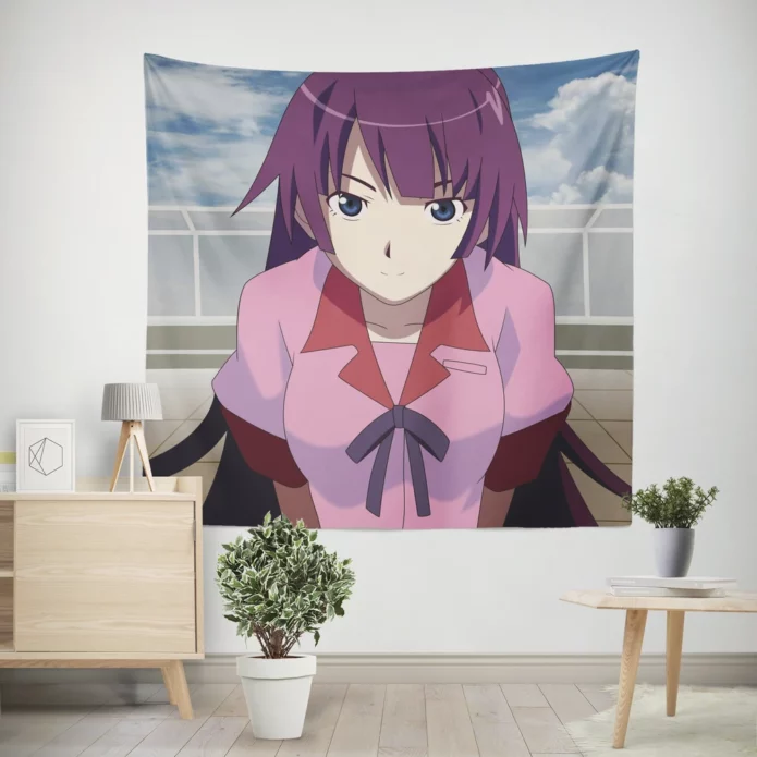 Monogatari Hitagi Unveiled Mysteries Anime Wall Tapestry