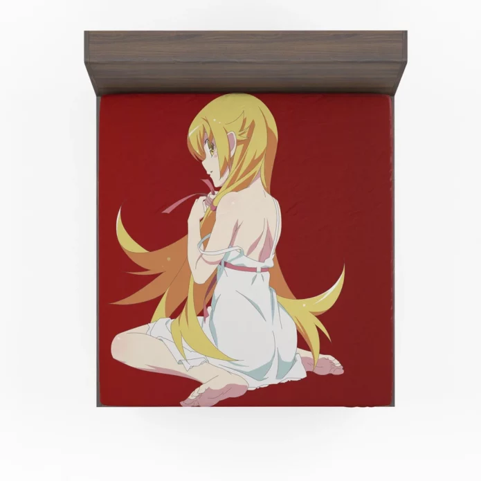 Monogatari Shinobu Timeless Tale Anime Fitted Sheet