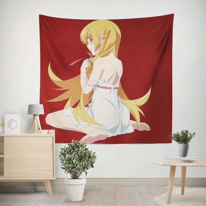 Monogatari Shinobu Timeless Tale Anime Wall Tapestry