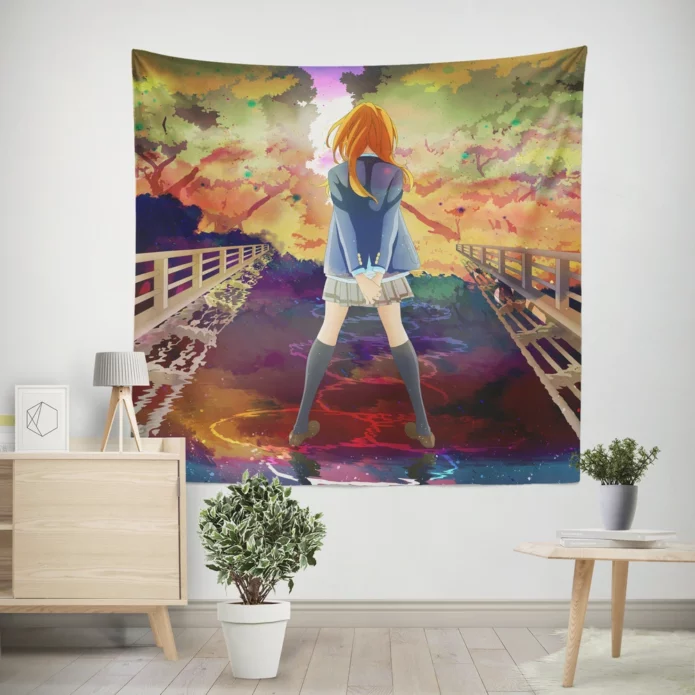 Music Of The Heart Your Lie In April Anime Wall Tapestry