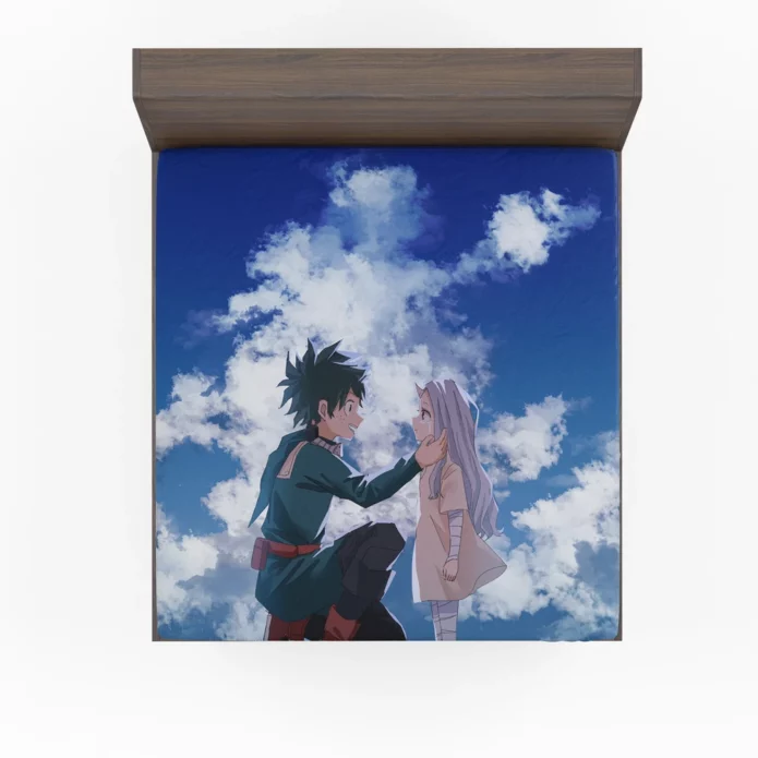 My Hero Academia Izuku Midoriya Eri Heartwarming Fitted Sheet