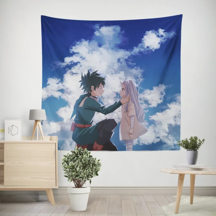 My Hero Academia Izuku Midoriya Eri Heartwarming Wall Tapestry