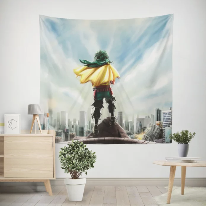 My Hero Academia Izuku Midoriya Rise To Heroism Anime Wall Tapestry