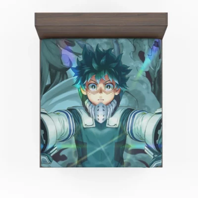 My Hero Academia Izuku Midoriya to Greatness Anime Fitted Sheet