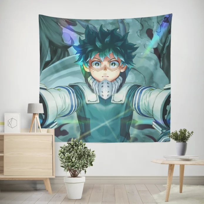 My Hero Academia Izuku Midoriya To Greatness Anime Wall Tapestry