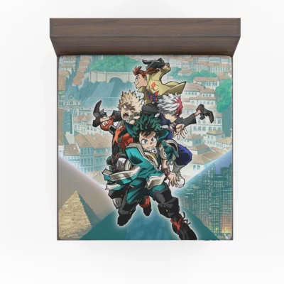 My Hero Trio Deku Todoroki Bakugou Anime Fitted Sheet