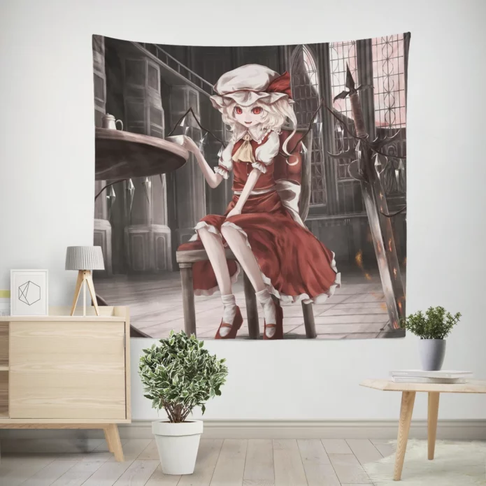 Mysteries Of Touhou Flandre Scarlet Anime Wall Tapestry