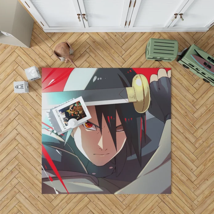 Naruto Legacy Sasuke Sharingan Destiny Anime Rug