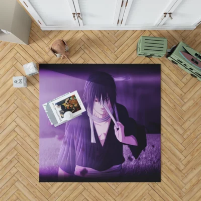 Naruto and Sasuke Bond of Shinobi Brothers Anime Rug