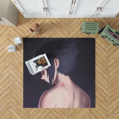 Naruto and Sasuke Eternal Rivals Unleashed Anime Rug