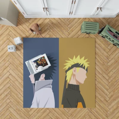 Naruto and Sasuke Wallpaper A Dynamic Duo Anime Rug