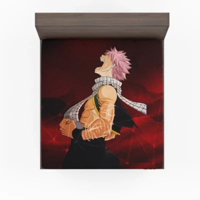 Natsu Dragneel Fairy Tail Fiery Hero Anime Fitted Sheet