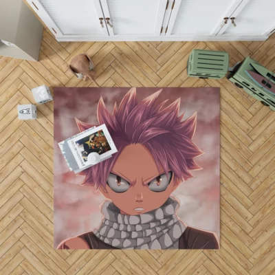 Natsu Dragneel Heroic Adventures in Anime Rug