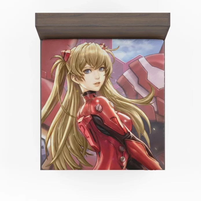 Neon Genesis Evangelion Asuka Resilience Anime Fitted Sheet