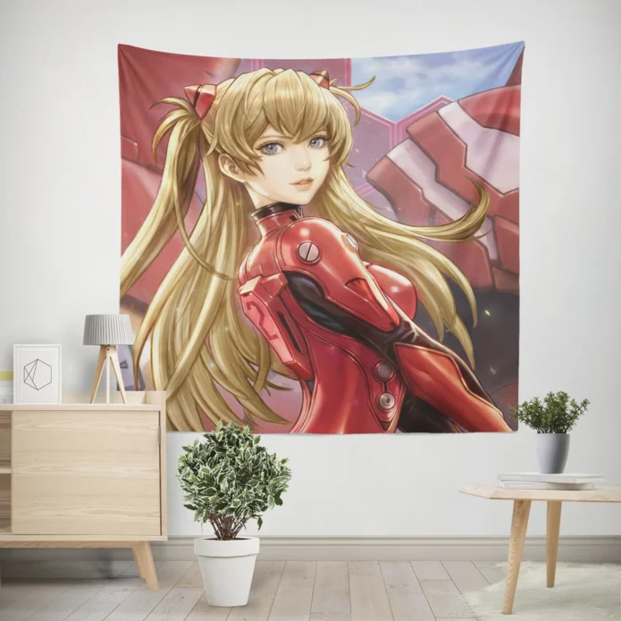 Neon Genesis Evangelion Asuka Resilience Anime Wall Tapestry